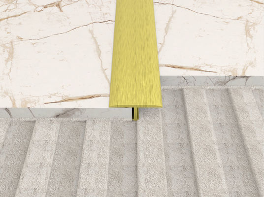 Elastomeric Sealant Brass Transition Strip Floors Coverings Thick Carpet