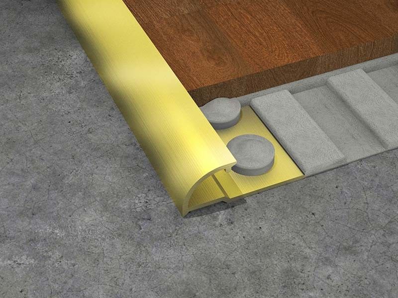Brass Floor Transition Strip Brass Tile Trim 8mm Wood Floor Finishing Closing